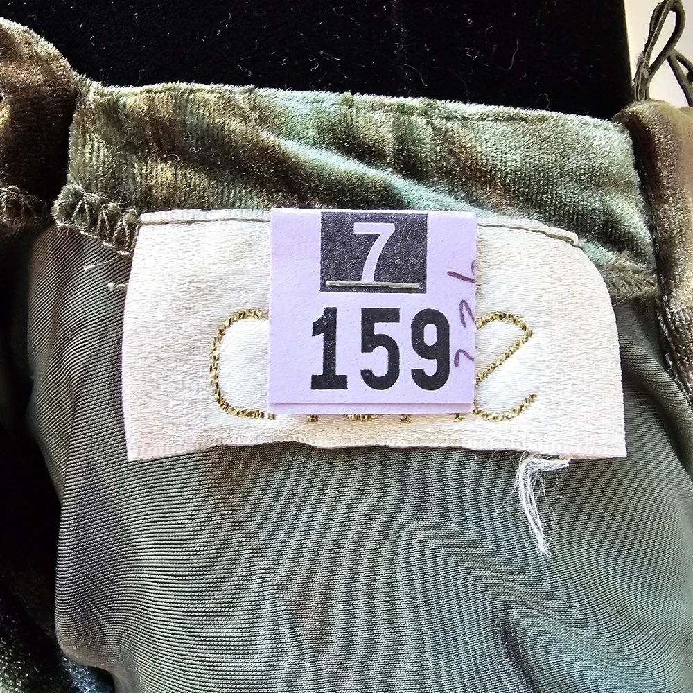 Cache Olive Green and Brown Velvet Skirt Set - Picture 9 of 15